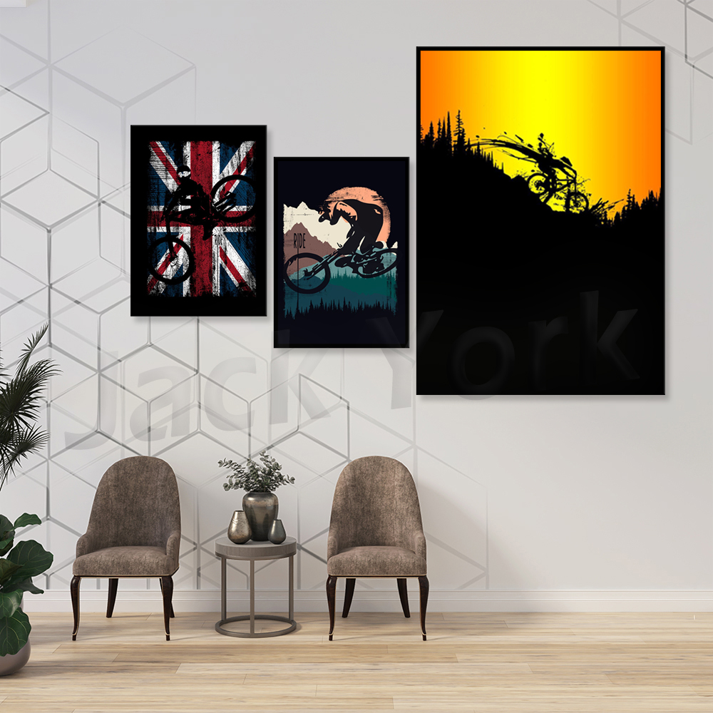 Mountain Bike Art Print ~ Gift - مراجعة Mountain Biking York وسعره