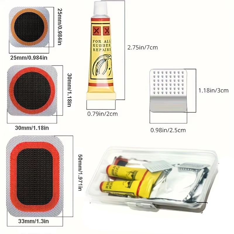 39pcs Bike Tire Repair Kit - B - مراجعة Mountain Biking Kit وسعره