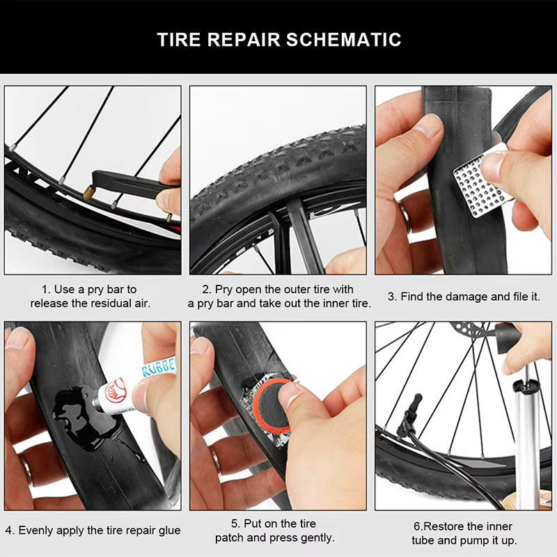 39pcs Bike Tire Repair Kit - B - مراجعة Mountain Biking Kit وسعره
