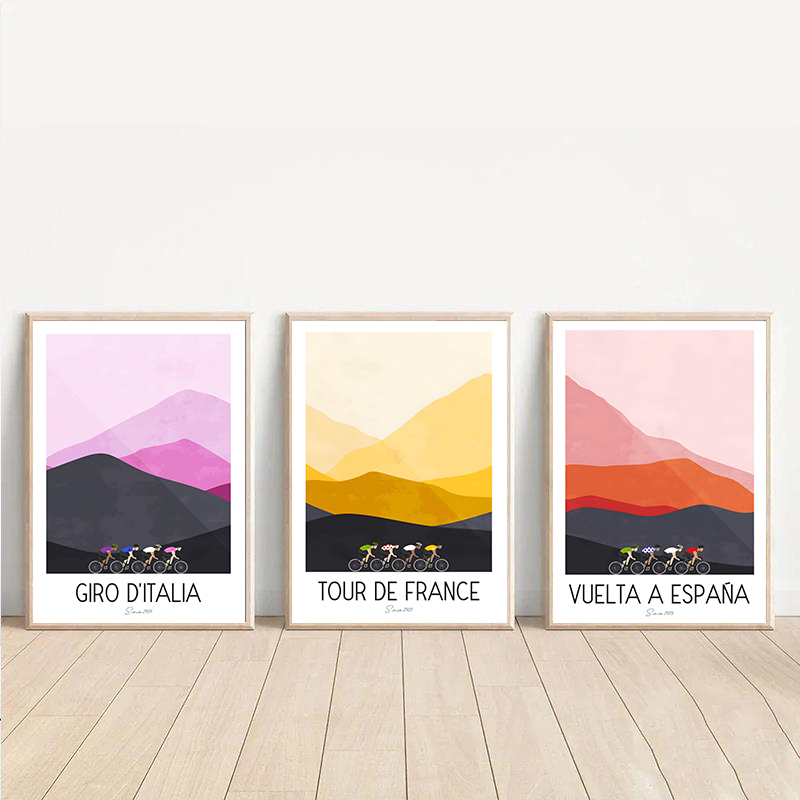 Watercolor Cycling Race Cyclis - مراجعة Mountain Biking Races وسعره
