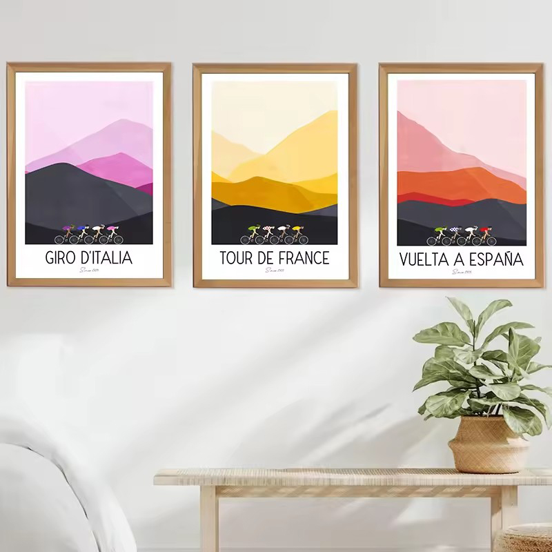 Watercolor Cycling Race Cyclis - مراجعة Mountain Biking Races وسعره