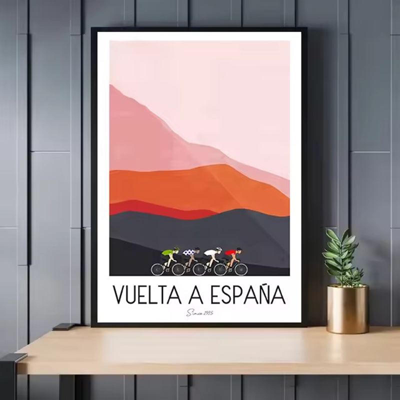 Watercolor Cycling Race Cyclis - مراجعة Mountain Biking Races وسعره