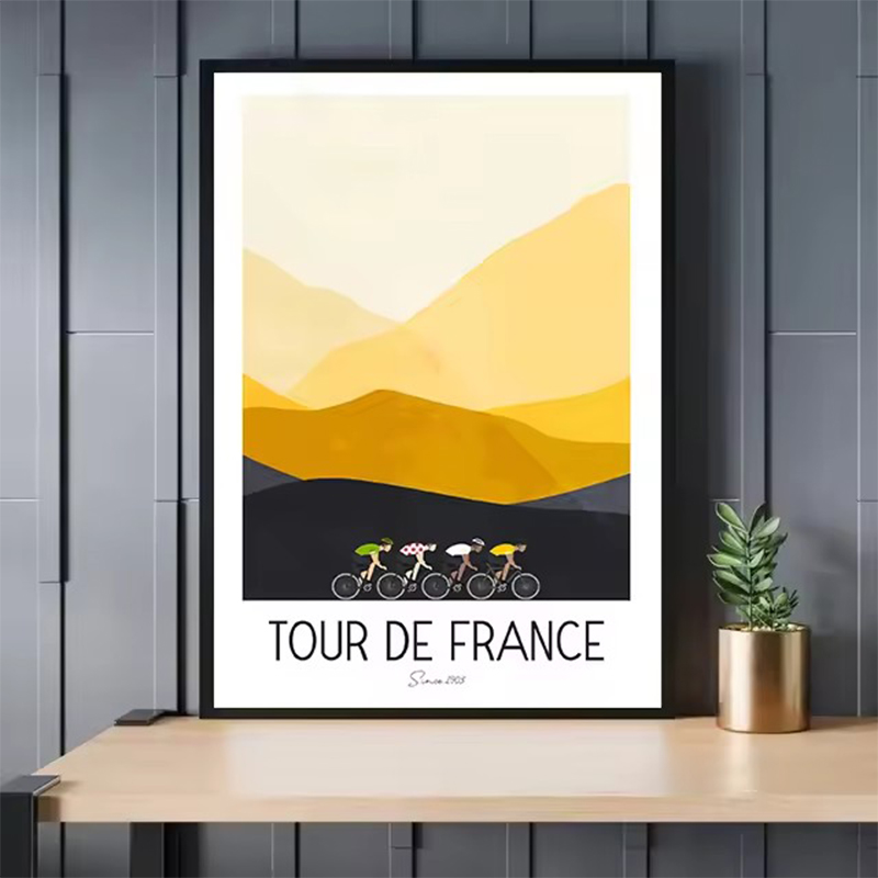 Watercolor Cycling Race Cyclis - مراجعة Mountain Biking Races وسعره