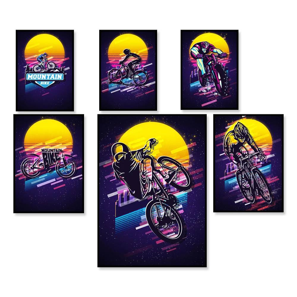 Retro Mountain Bike Poster/ Il - مراجعة Mountain Biking York وسعره