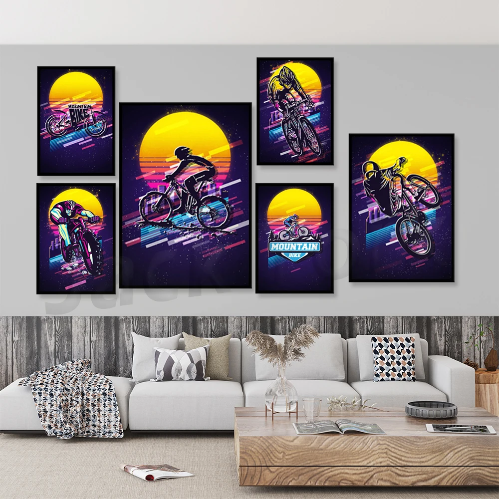 Retro Mountain Bike Poster/ Il - مراجعة Mountain Biking York وسعره