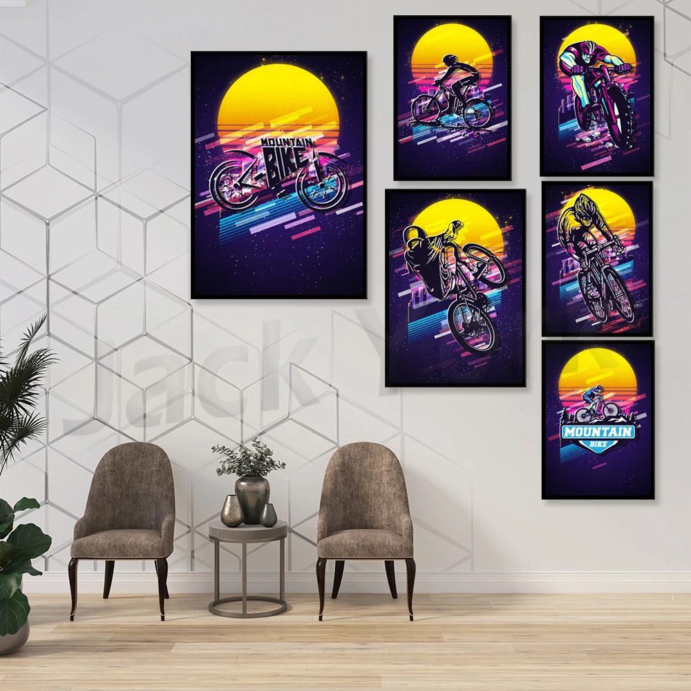 Retro Mountain Bike Poster/ Il - مراجعة Mountain Biking York وسعره