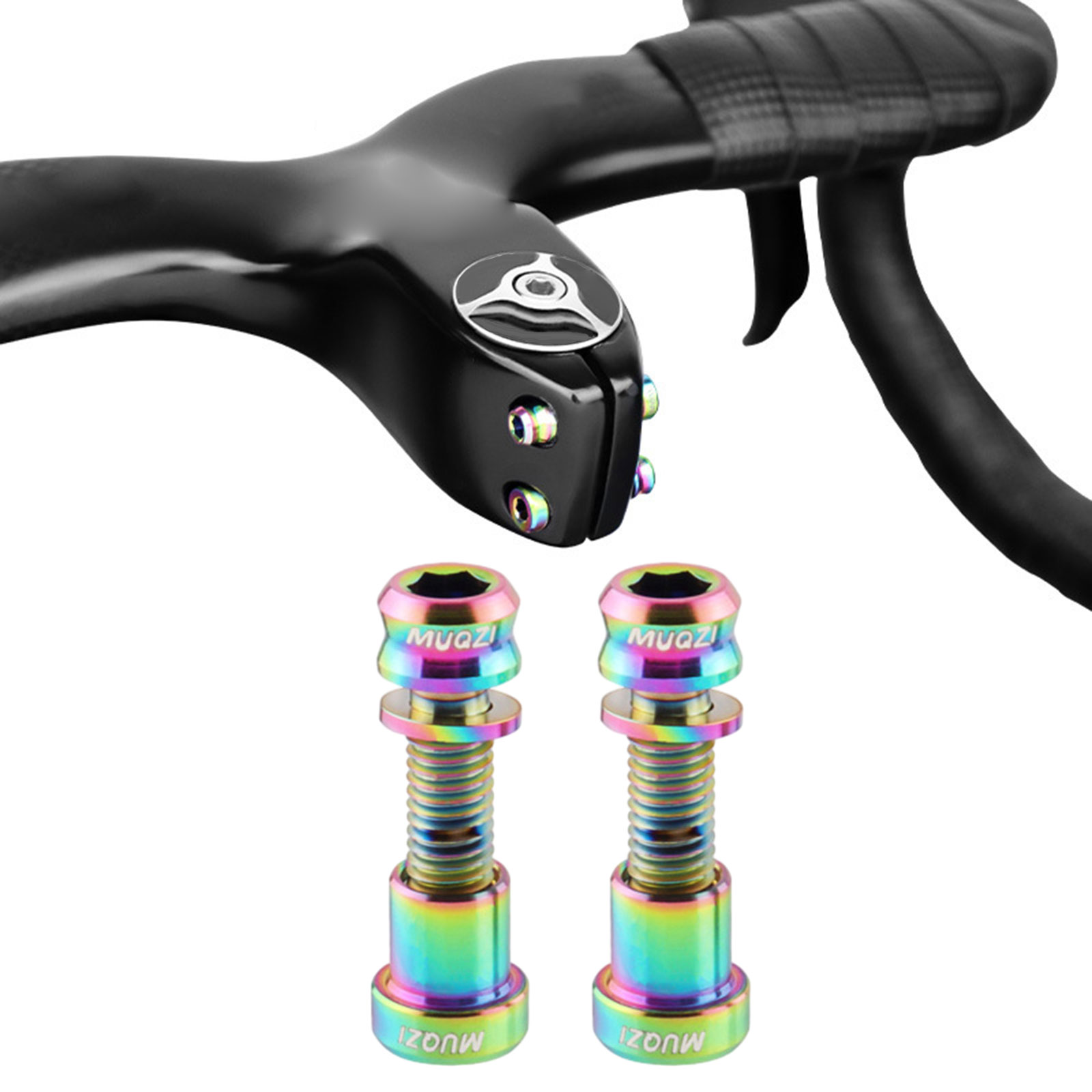 2 Set Bike Carbon Stem Bolts N - مراجعة Mountain Biking Kit وسعره