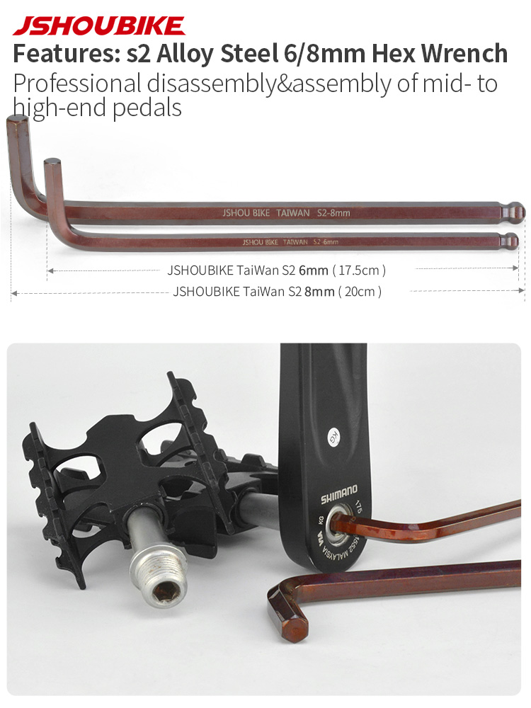 JSHOUBIKE 6/8/15mm bicycle ped - مراجعة Mountain Biking Apparel وسعره