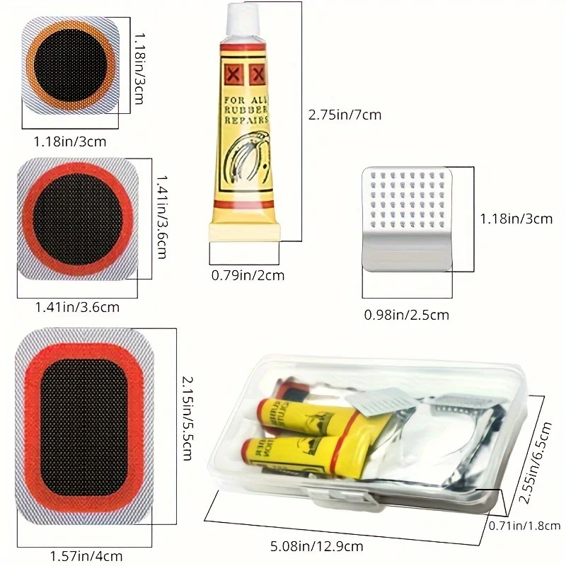 32pcs Bike Tire Repair Kit - B - مراجعة Mountain Biking Kit وسعره