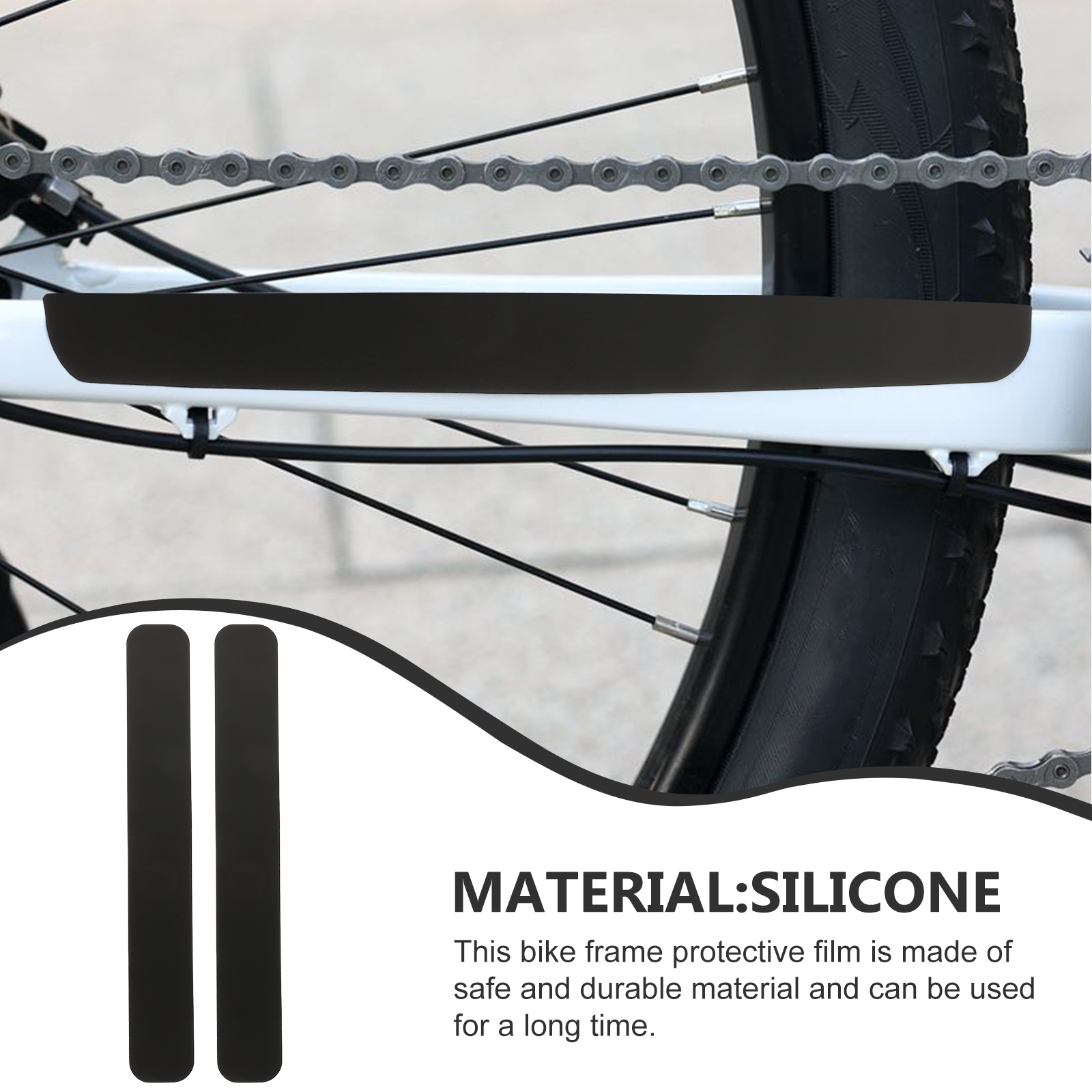 2Pcs Chain Protector Bike Fram - مراجعة Chainstay Protector Wrap وسعره