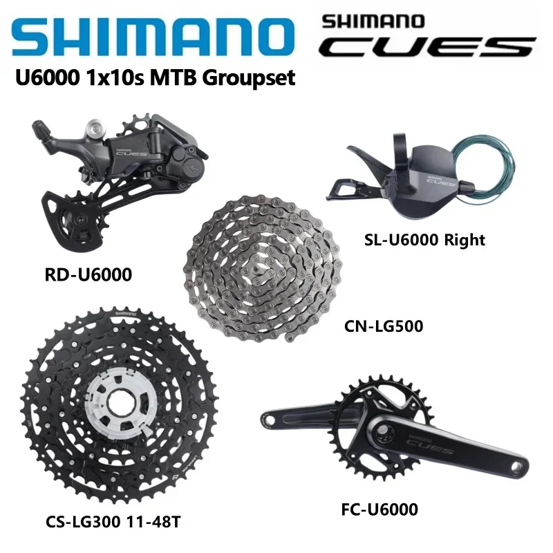 CUES U6000 Set SL-U6000 1x10s  - مراجعة Mountain Biking Kit وسعره