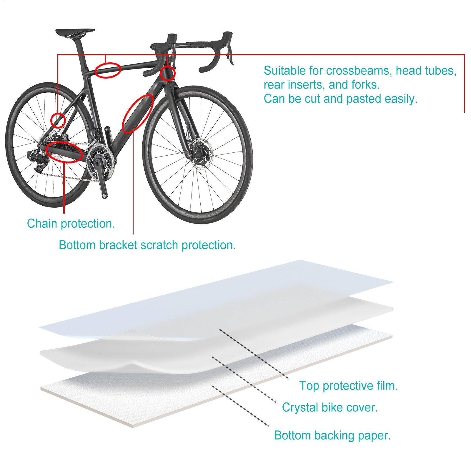 Bike Protection Tape Clear Pvc - مراجعة Chainstay Protector Wrap وسعره