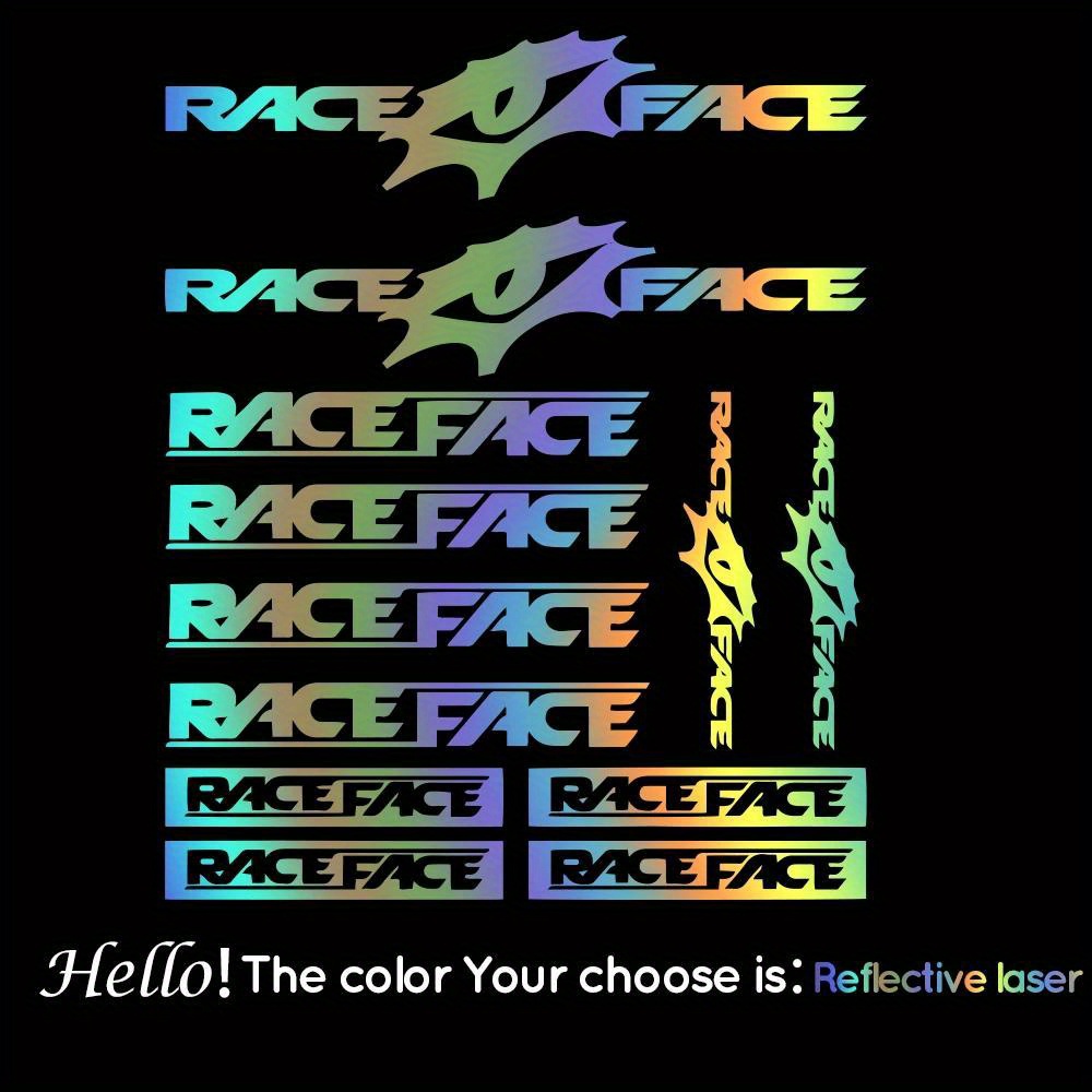 Race Face Bike Sticker Set Wat - مراجعة Mountain Biking Races وسعره