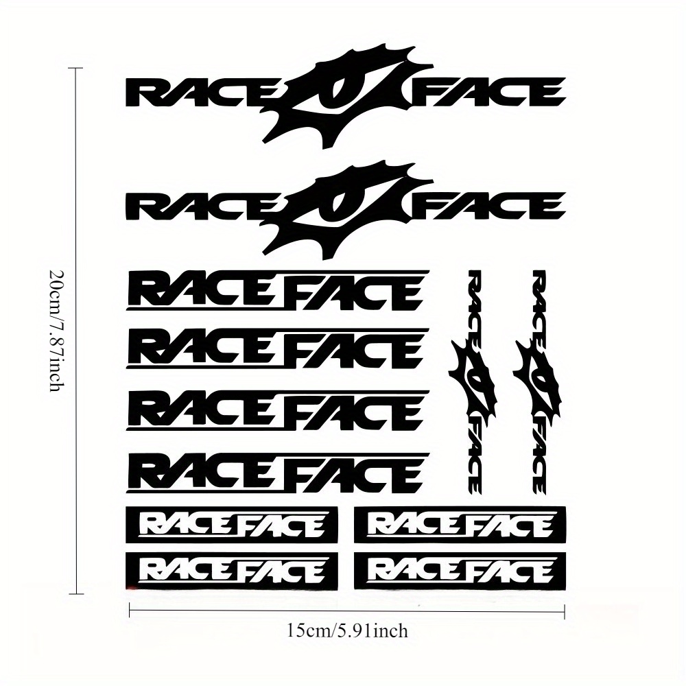 Race Face Bike Sticker Set Wat - مراجعة Mountain Biking Races وسعره