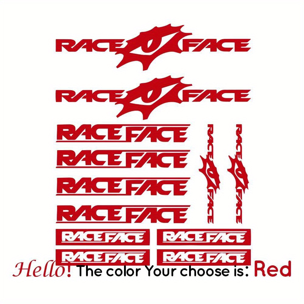 Race Face Bike Sticker Set Wat - مراجعة Mountain Biking Races وسعره